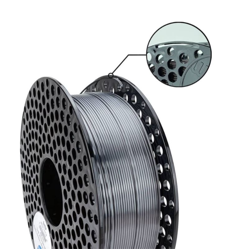 PLA Silk Graphite Grey- 1kg - 1,75 mm - AzureFilm  in stampa 3d